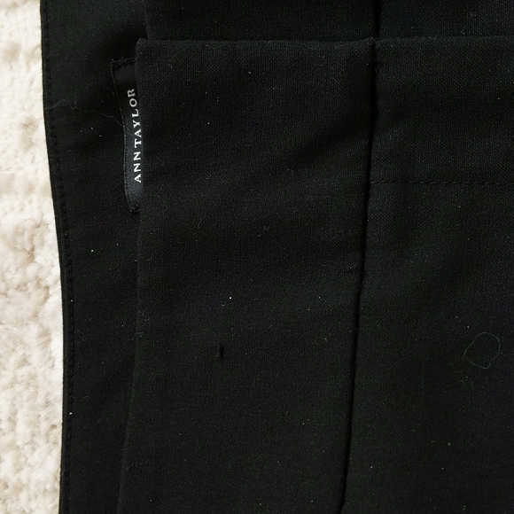 Ann Taylor Modern Fit Bootcut Trousers 4P Black Petite - Picture 6 of 14